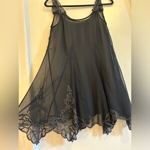 Free people sheer beaded slip dress
